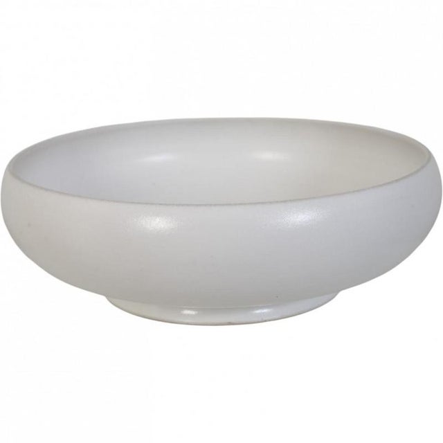 White Ceramic Bowl by Herman Kæhler, 1940s For Sale - Image 6 of 6
