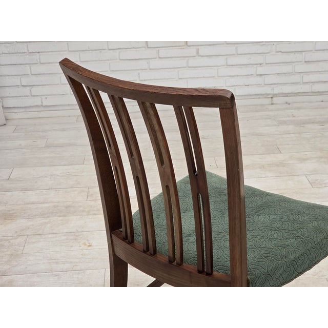 Danish Dining Chairs in Furniture Wool and Oak Wood, 1960s, Set of 6 For Sale - Image 17 of 18