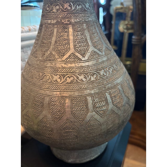 Mid 19th Century Mid 19th Century Indo-Persian Style Vase For Sale - Image 5 of 7