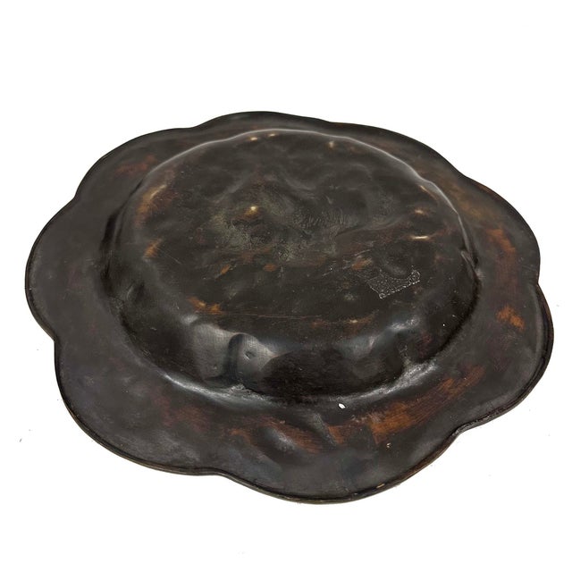 Antique Chinese Bronze Octagonal Dragon and Phoenix Plates For Sale - Image 15 of 15