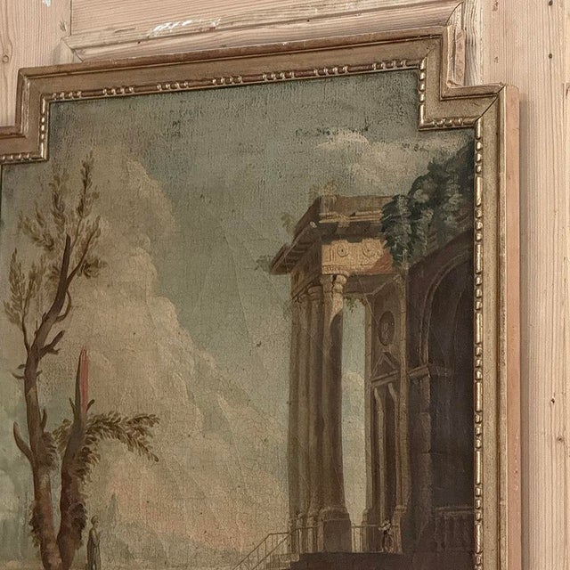 Bronze Early 19th Century French Directoire Neoclassical Trumeau Mirror For Sale - Image 8 of 15