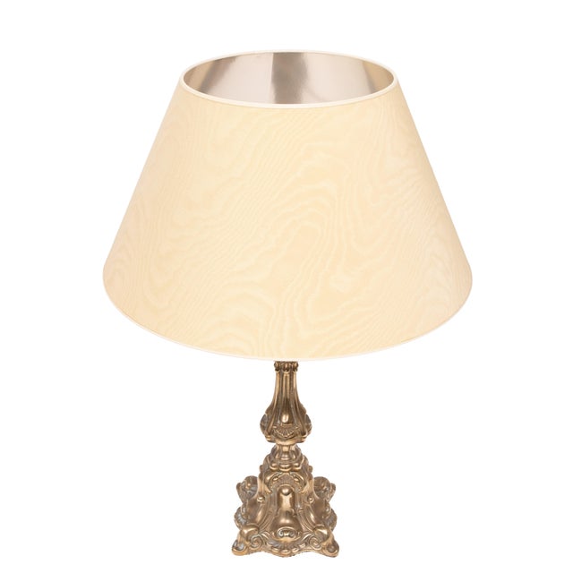 Rococo Silver Plated Table Lamps, 1920s, Set of 2 For Sale - Image 6 of 13