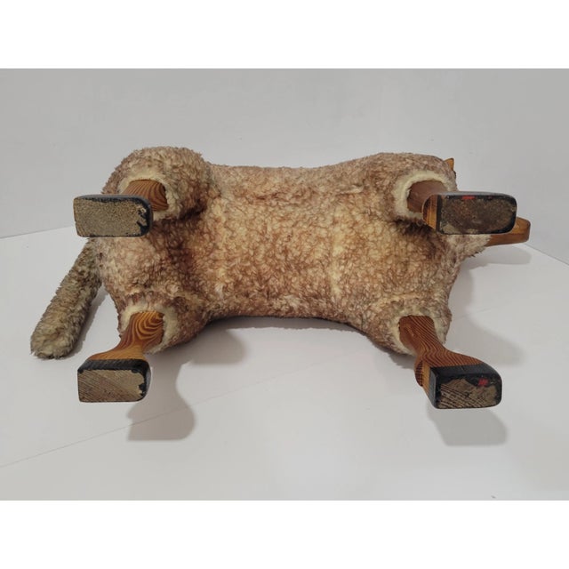 1970s 1970s Vintage Hanns Peter Krafft for Meier Germany Sheep Stool For Sale - Image 5 of 13