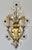 Banci Early 20th Century Banci Gilt & Silvered Bronze Sconces, Italian With Rock Crystal Floral Motif Design -Pair For Sale - Image 4 of 18