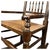 Antique Oak Spindle Back Rocking Chair with Rush Seat, 1900s For Sale - Image 3 of 11