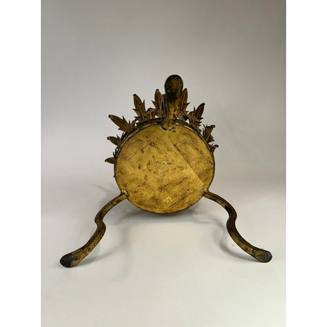 Early 20th Century Early 20th Century Acanthus Leaf Gilt Metal Planter Holder For Sale - Image 5 of 6