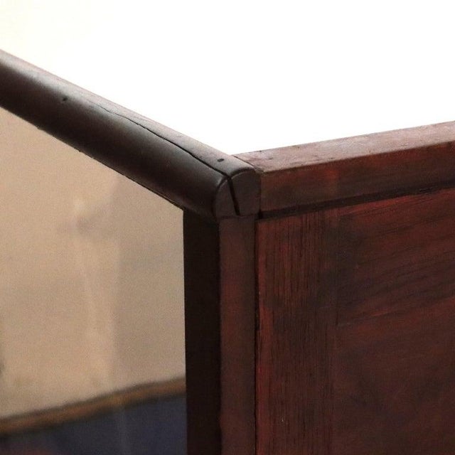 Lg Antique Chas Bodach Country Store Walnut & Glass Coiunter Top Display C1900 For Sale - Image 17 of 18