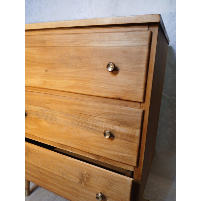 Vintage Mid-Century Modern Solid Birch "Roomates" Writing Desk by Baumritter (Ethan Allen) For Sale - Image 15 of 18