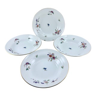 1980s Richard Ginori Oriente Rimmed Soup Bowls - Set of 4 For Sale