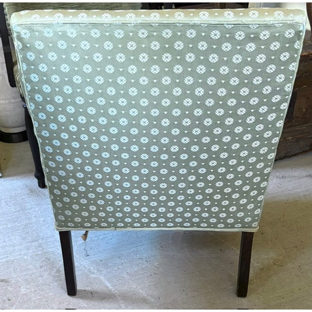 Regency Deep Seated Howard and Sons Style Library Arm Chair For Sale In New York - Image 6 of 10