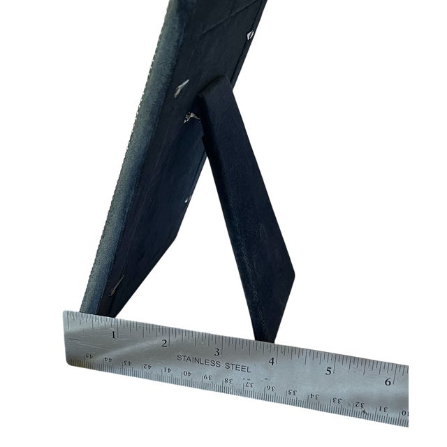 New Hallmarked Italian Sterling Silver Beaded & Fluted Picture Frame – 4x6 – After Buccellati Ralph Lauren For Sale - Image 12 of 12