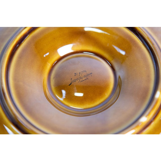 Digoin & Sarreguemines 1920s Sarreguemines Artichoke Plates & Platter Set- 5 Pieces For Sale - Image 4 of 5