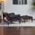 Brazilian Rosewood & Leather Sling Chair and Ottoman by Sergio Rodrigues for Isa For Sale - Image 9 of 18