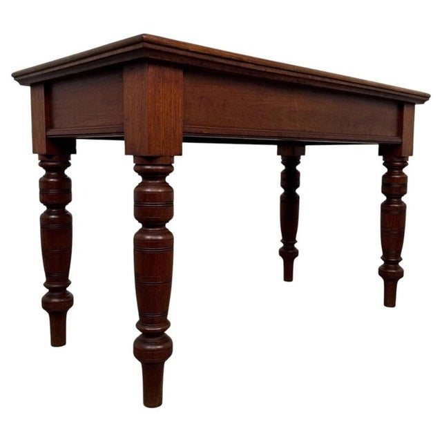 Antique Early 20th Century English Oak Side Table For Sale - Image 3 of 10