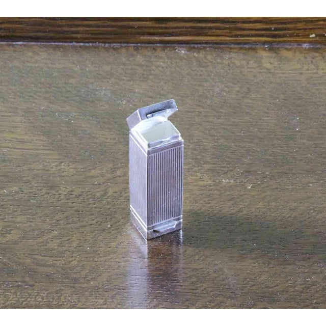 1990s Sterling Silver Double Pill Box, Square For Sale - Image 12 of 14