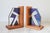 Pair of Vintage Wood and Stained Glass Bookends For Sale - Image 4 of 10