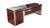 Wood "Riccio / E" Hand Crafted Desk With Burl Walnut and Bronze Details For Sale - Image 7 of 8