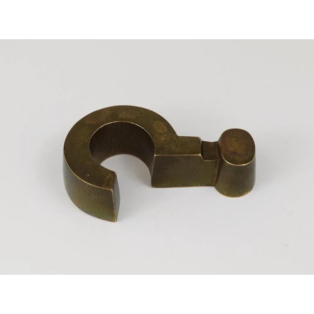 Mid-Century Austrian Paperweight in Brass For Sale - Image 10 of 11