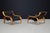 Arflex Woodline Lounge Chairs attributed to Marco Zanuso for Arflex, Italy, 1960s, Set of 2 For Sale - Image 4 of 11