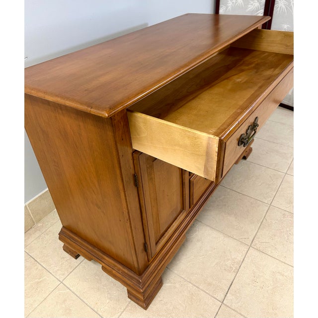 American Mid 20th Century Rock Maple Buffet For Sale - Image 3 of 8