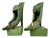 Vintage Hand Carved Ceramic Bookends by Jiří Dudycha, 2010, Set of 2 For Sale