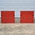 Mid Century Modern Asian Orange Red Laminate Cabinets Nightstands Side End Tables - A Pair For Sale - Image 12 of 12