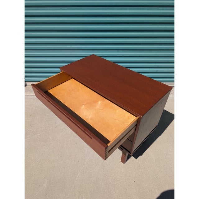 Nils Jonsson Mid-Century Modern Teak 3-Drawer Chest, Denmark, C. 1960s For Sale - Image 9 of 11