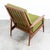 1960s Mid Century Danish Modern Lounge Chair Armchair Green Arms MCM Denmark Highback For Sale - Image 4 of 12