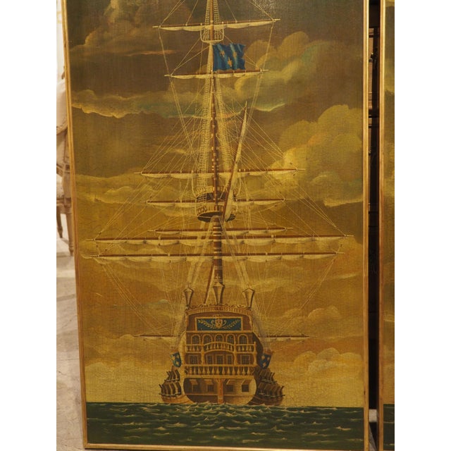 Pair of 17th Century Style French Navy Lithographs, the St. Philippe, C. 1970s For Sale - Image 16 of 18