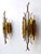 Pair of Hammered Glass Wrought Iron Sconces by Longobard, Italy, 1970s For Sale - Image 9 of 12