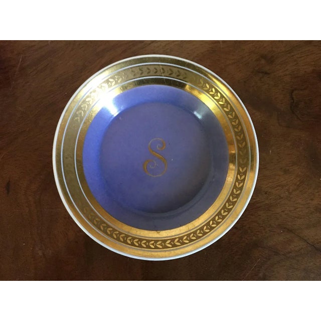 1800 - 1810 French Empire Porcelain Monogrammed "S" Coffee Can/Tea Cup & Saucer - 2 Pieces For Sale In New York - Image 6 of 11