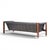 Wood Jack Cartwright for Founders Mid Century Rosewood Leather Sling Sofa For Sale - Image 7 of 10