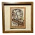 Rare! Mid Century Modern 1970s David D. Cunningham Ceramic Wall Tile Framed For Sale