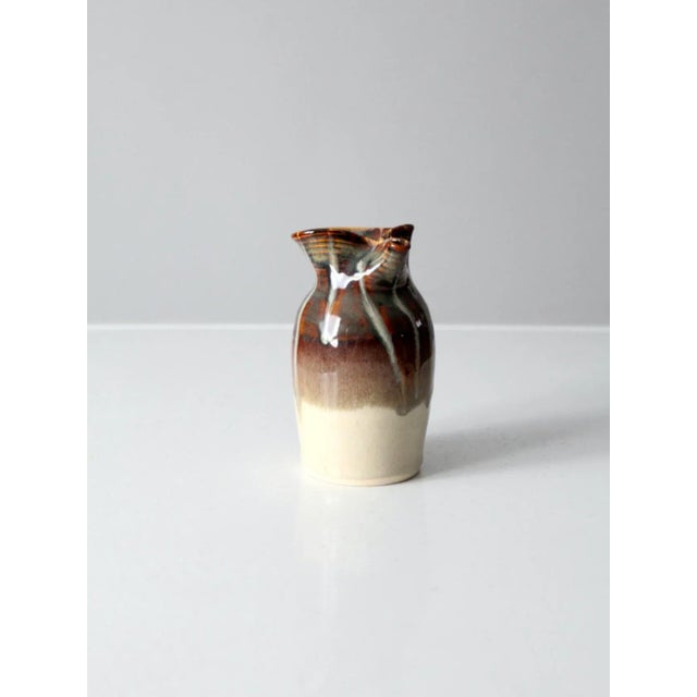 Contemporary Signed Studio Pottery Creamer Pitcher For Sale - Image 3 of 9