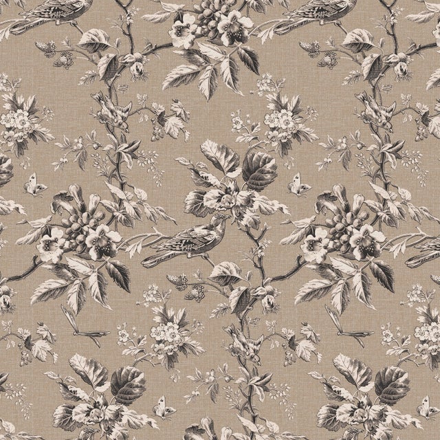 Stoffer Home x Cloth & Company Maura Slipcover Bed in Michigan Bird Toile Sand - California King For Sale In Chicago - Image 6 of 6