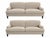Design Plus Gallery presents a Rolled Arm Sofas on Casters from J. Fitzgerald. The sofas has a soft tan upholstery with...