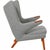 Papa Bear Chair in Grey Hallingdal Fabric by Hans Wegner, 1970s For Sale - Image 3 of 18