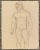 Figurative 1990s Ron Yrabedra Muscular Male Nude Drawing For Sale - Image 3 of 3