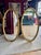 Matching Pair of Mid 20th Century Giltwood Oval Wall Mirrors - 20" X 38" For Sale - Image 4 of 6