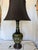 Beautiful vintage bronze Champlevé style lamp with intricate enamel decoration. The colors are vibrant, and they pop...