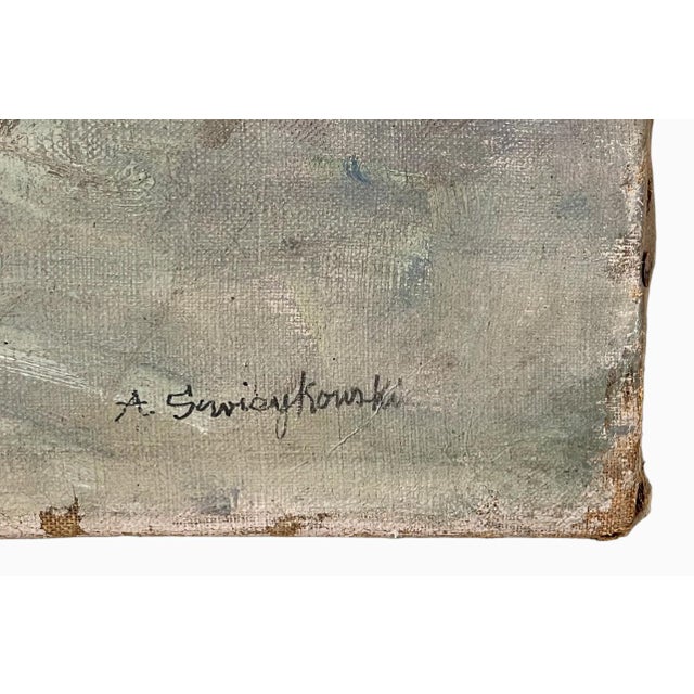 Alfred Swieykowski, The Seine at the Pont of the Concorde, Oil on Canvas For Sale - Image 5 of 11