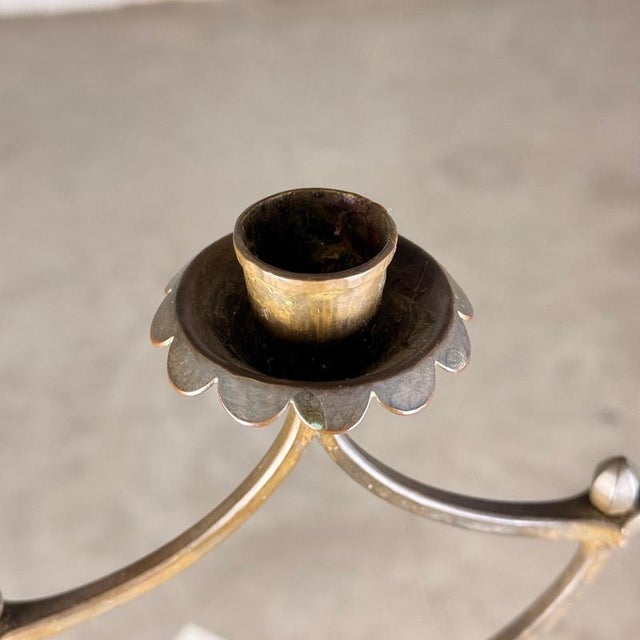 Secessionist Four-Candle Candelabra, Vienna, 1900s For Sale - Image 15 of 18