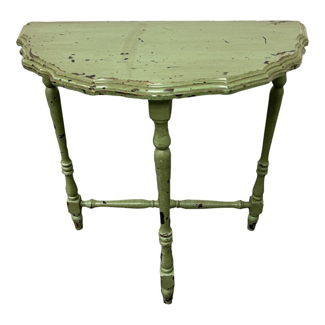 Vintage Half Moon Side Table Chairish