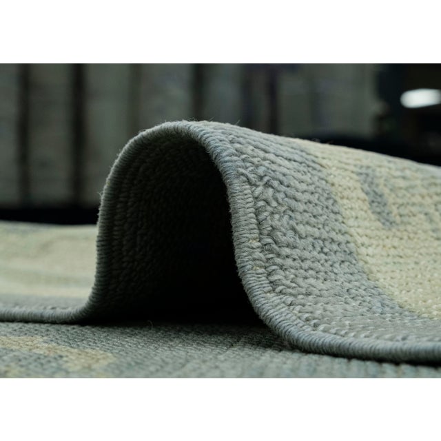 Dark Gray Turkish Oushak Rug 5'4" x 11'6" #18064 For Sale - Image 8 of 8