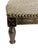 Vintage French Louis XVI Style Petite Needlepoint Footstool With Carved Legs For Sale - Image 6 of 11
