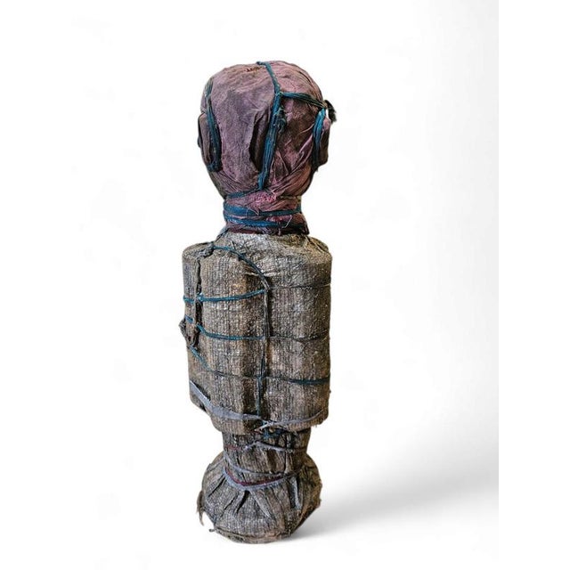 Green African Multi Material Figure, 1970s For Sale - Image 8 of 18