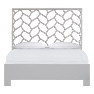 Silas Standard Bed Queen - Light Gray For Sale