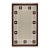 Part & Parcel Goods Wool Chain Rug 2’6” x 10', Celadon, Sky Blue, Chocolate and Eggshell For Sale