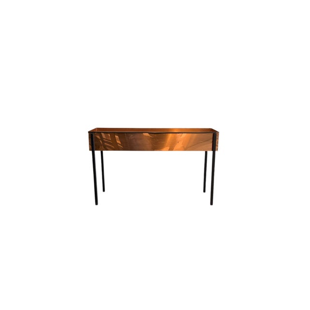 Metal Copper Plant Table for Hans Agne Jakobsson Ab, 1960s For Sale - Image 7 of 9