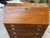 Late 19th Century Late 19th Century Mahogany Slant-Front Bureau Desk With Marquetry Inlay and Brass Hardware For Sale - Image 5 of 12